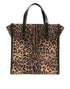 Dolce & Gabbana Leopard-Print Leather Tote Bag in Multicolor for Women